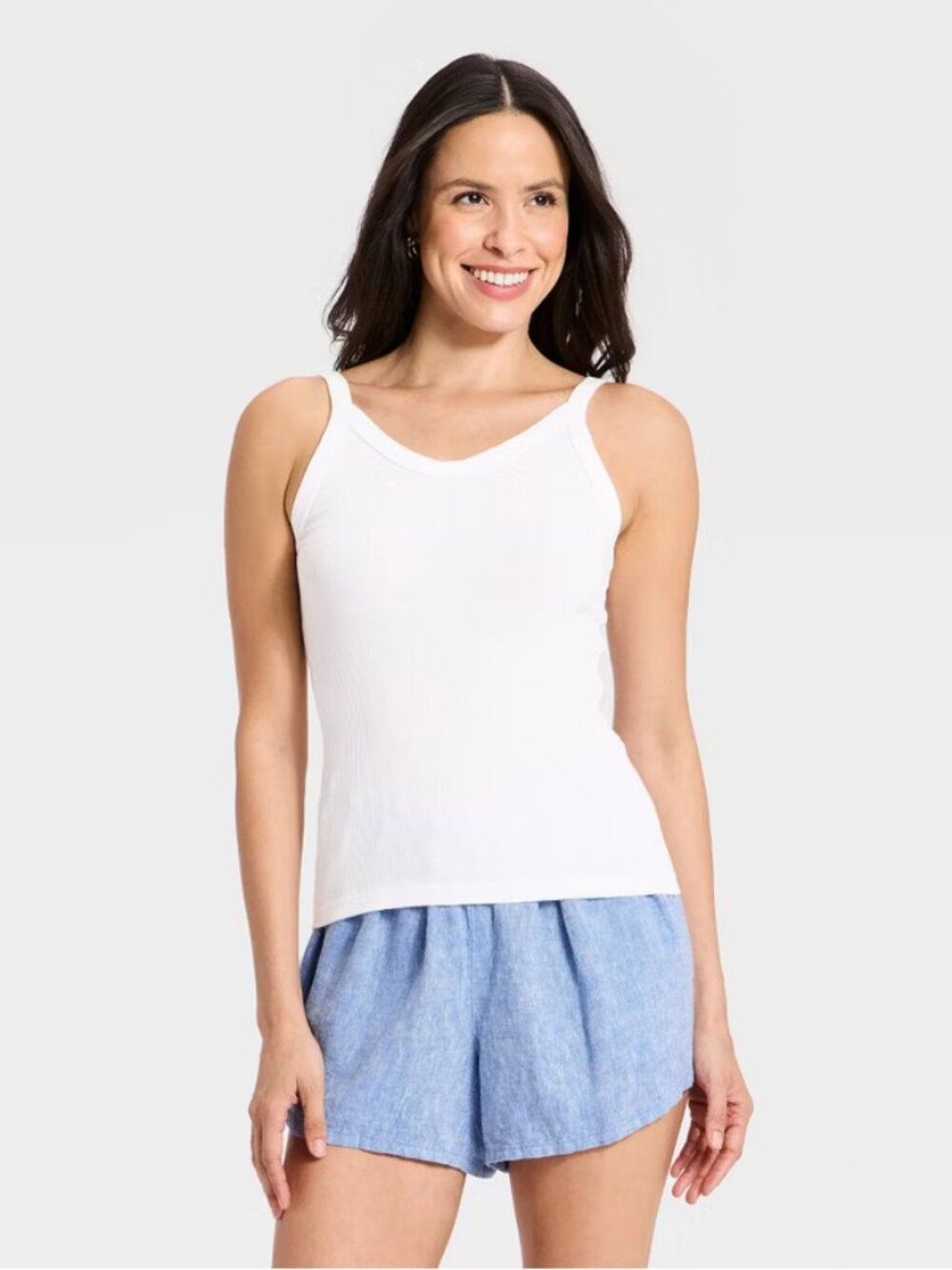 Women's Vintage Cami Tank Top - Universal Thread White S